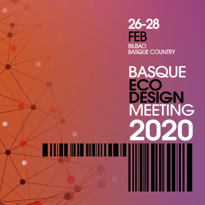 Logotipo de Basque Ecodesign Metting 2020, del 26 al 28 de febrero en Bilbao.